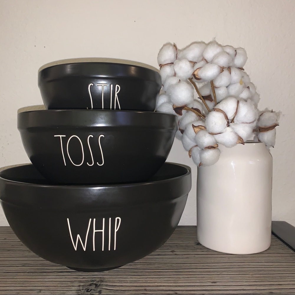 SOLD Rae Dunn Black Mixing Bowls